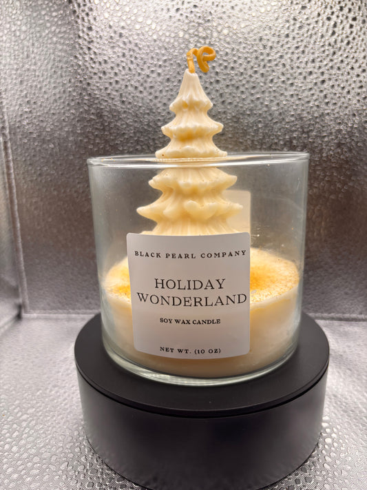 Holiday Wonderland 3-D Candle